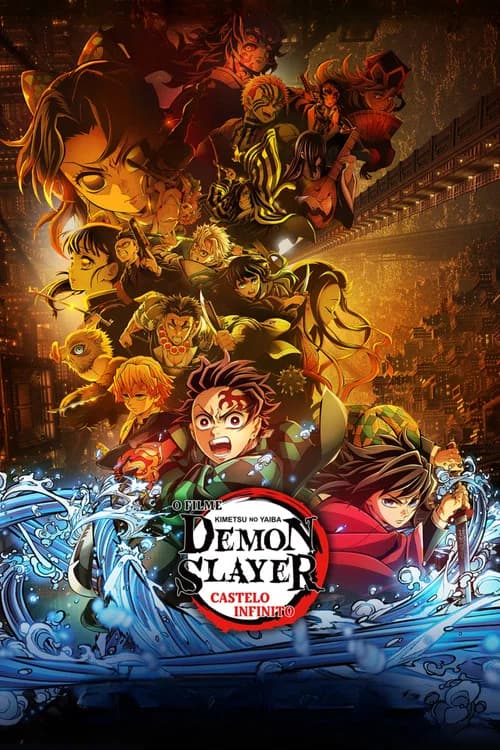 Póster de Demon Slayer: Kimetsu no Yaiba Castelo Infinito